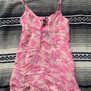Wild fable Pink floral Spaghetti Strap Dress size Medium NWT